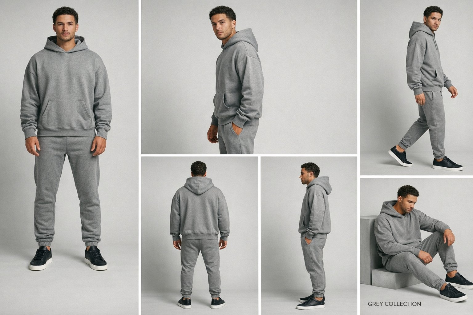 Grey Hoodie Tracksuit