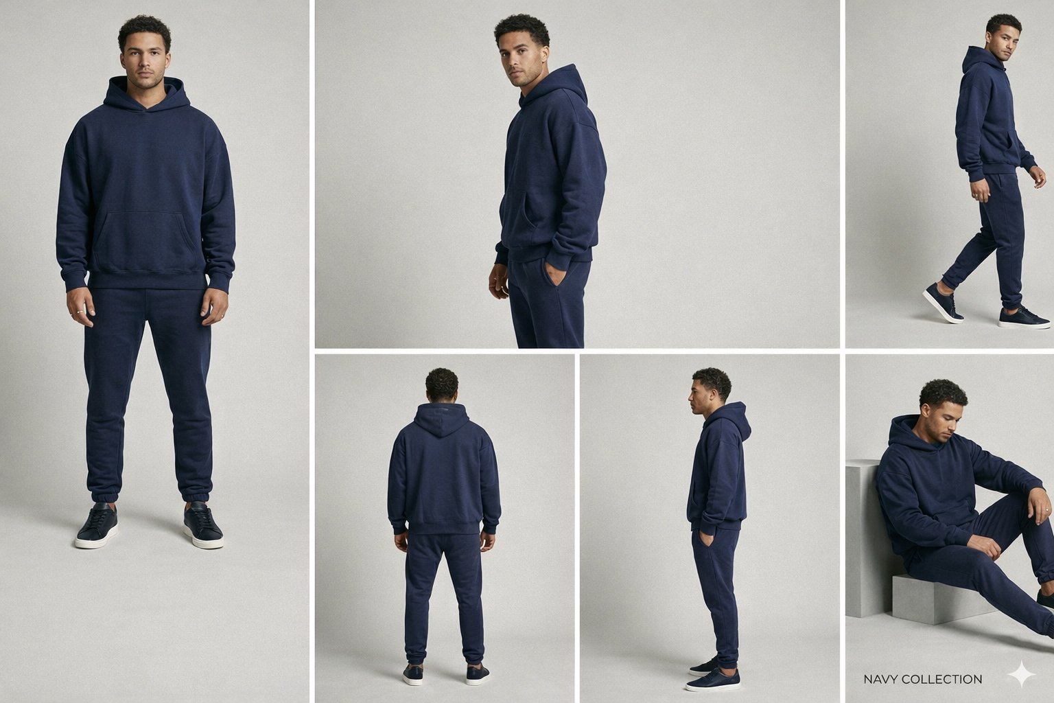 Navy Hoodie Tracksuit