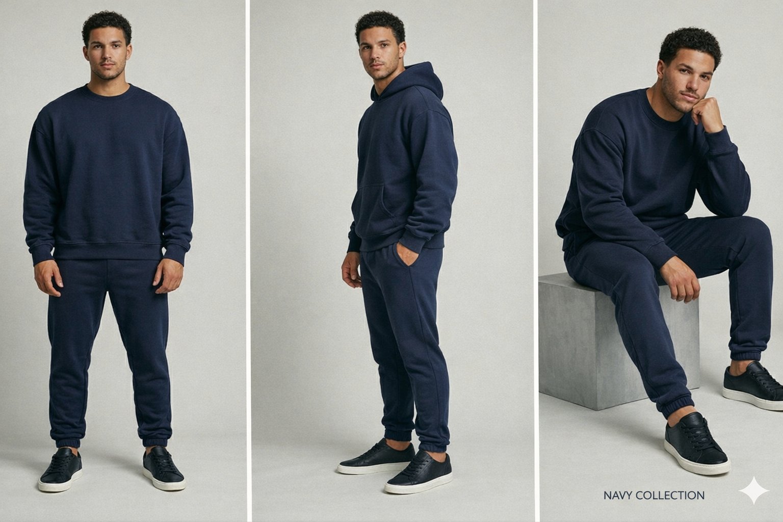 Navy Sweatshirt Tracksuit